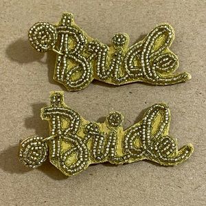 ❤️🎉Gold Beaded BRIDE Earrings